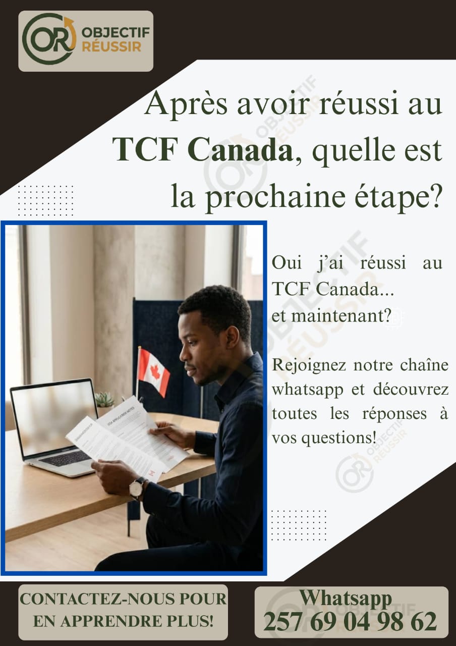 🇨🇦 Après le TCF Canada, quelle est la prochaine étape ?